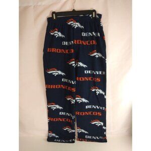 NFL Team Apparel Fleece Denver Broncos Pajama Pants Unisex Size Small